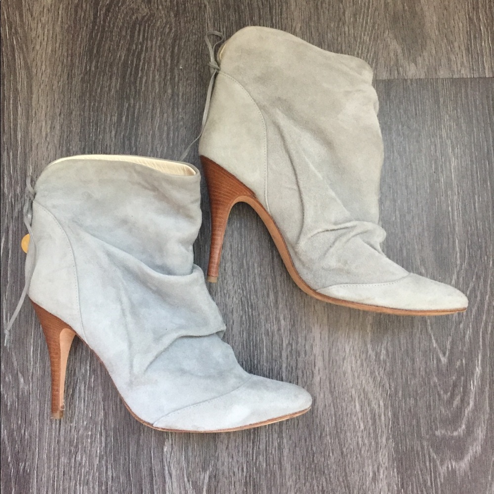 Patrizia Pepe slouch booties grey size 7 (euro 37)